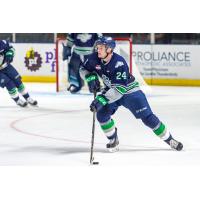 Defenceman Jake Lee with the Seattle Thunderbirds