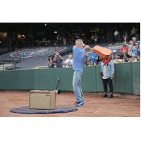 Guitar smash at the Memphis 901 FC match April 10