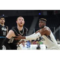 Halifax Hurricanes forward Meshack Lufile against the Moncton Magic