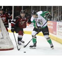 Vancouver Giants defenceman Bowen Byram against the Prince Albert Raiders