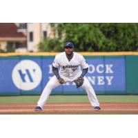Pensacola Blue Wahoos third baseman Miguel Sano