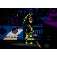 Milwaukee Wave forwards Max Ferdinand and Ian Bennett celebrate a goal against the Monterrey Flash