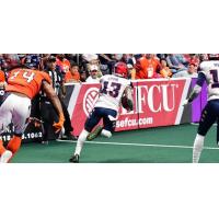Washington Valor wide receiver Dezmon Epps heads upfield vs. the Albany Empire