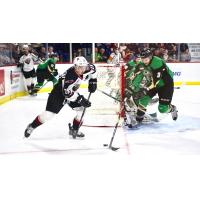 Right wing Lukas Svejkovsky vs. the Prince Albert Raiders