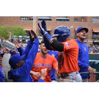 The Syracuse Mets won two of the three games played against the Columbus Clippers this weekend