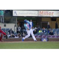 Nate Eaton of the Lexington Legends takes a big swing