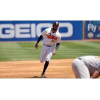 David Washington of the Long Island Ducks rounds the bases