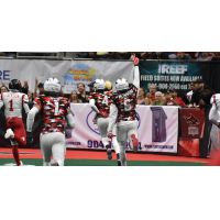 Jacksonville Sharks wide receiver Jarmon Fortson scores against the Orlando Predators