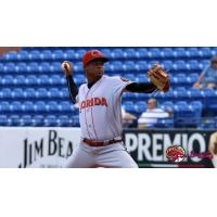 RHP Jasseel De La Cruz with the Florida Fire Frogs