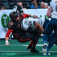 Baltimore Brigade register a sack against the Atlantic City Blackjacks