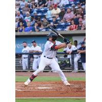Ben Rortvedt of the Pensacola Blue Wahoos awaits a pitch