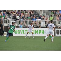 South Georgia Tormenta FC with possession vs. Greenville Triumph SC