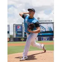 Tampa Tarpons pitcher Jio Orozco delivers