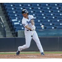 Giancarlo Stanton batting for the Tampa Tarpons