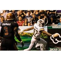 Rico Brown of the Tucson Sugar Skulls scores against the Arizona Rattlers
