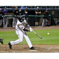 Telvin Nash batting with the York Revolution
