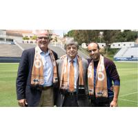 USL San Diego Co-Founder and President Warren Smith, USL Chief Executive Officer Alec Papadakis and USL San Diego Executive Vice President, Soccer Operations Landon Donovan