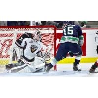 Vancouver Giants goaltender Trent Miner