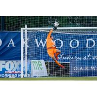 Colorado Springs Switchbacks FC goalkeeper Andre Rawls makes a save vs. Real Monarchs SLC