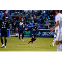 Colorado Springs Switchbacks FC with possession vs. Real Monarchs SLC