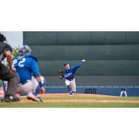Tulsa Drillers reliever Chris Nunn delivers a pitch during the Drillers win over Amarillo Sunday afternoon at ONEOK Field