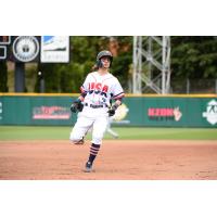 Ian Miller legs out a triple for the Tacoma Rainiers
