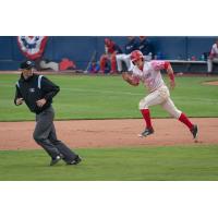 Spokane Indians center fielder Kellen Strahm