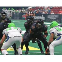 Arizona Rattlers line up against the Nebraska Danger defense
