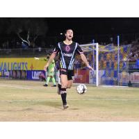 Las Vegas Lights FC prepare for a corner kick against OKC Energy FC