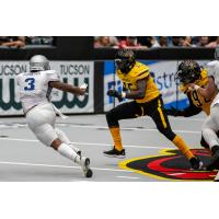 Tucson Sugar Skulls linebacker Zach Allen (middle)