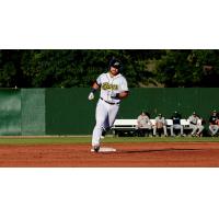 Harrison Wenson of the Burlington Bees rounds the bases