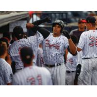 Dermis Garcia in the Tampa Tarpons dugout