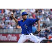 Pensacola Blue Wahoos on the mound