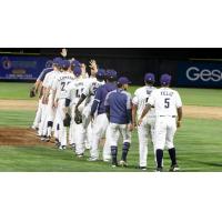 Tri-City Dust Devils celebrate a win