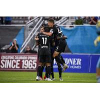 Colorado Springs Switchbacks FC celebrate a goal