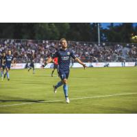 Sacramento Republic FC midfielder Hayden Partain celebrates vs. Portland Timbers 2