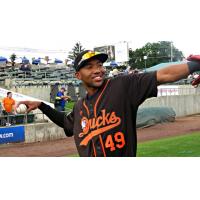 D'Arby Myers of the Long Island Ducks