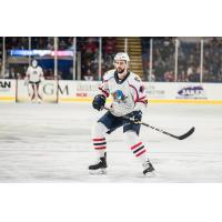 Defenseman Julian Melchiori with the Springfield Thunderbirds
