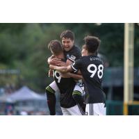 Tacoma Defiance celebrates a goal against Las Vegas Lights FC