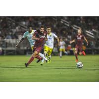 Sacramento Republic FC races to the ball against New Mexico United