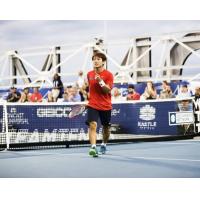 Yoshi Nishioka came back from a 1-4 deficit to steal the second set for the Washington Kastles