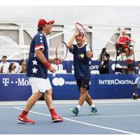 Washington Kastles owner Mark Ein and Kastles rising star Yoshi Nishioka got the match started for the Stars