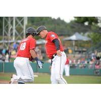 Ryan Court rounds the bases for the Tacoma Rainiers