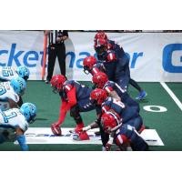 Washington Valor offense faces the Philadelphia Soul