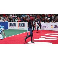 Washington Valor wide receiver Douglas McNeil III scores against the Philadelphia Soul