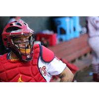 Yadier Molina suited up for the Memphis Redbirds