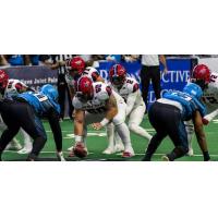 Washington Valor quarterback Arvell Nelson prepares to take a snap against the Philadelphia Soul