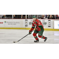 Defenseman Hunter Warner with the Iowa Wild