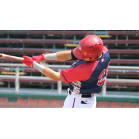 Drew Mendoza of the Hagerstown Suns drove in two RBI in the first game and had three hits on the day