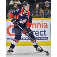 Defenseman Sean Allen with the Windsor Spitfires